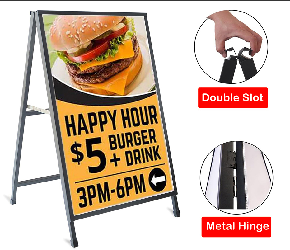 A-Frame Sign with Both (2) Prints!